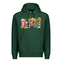 Sports Green tropical coffee cups Premium Hoodie - Zillion Design Studio