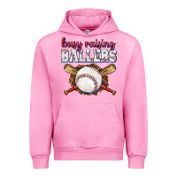 Fuchsia Pink busy raising ballers baseball Urban Hoodie - texasbilliewilder