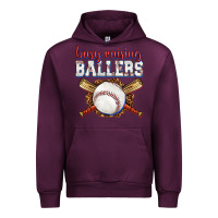 Mauve Wine busy raising ballers baseball Urban Hoodie - texasbilliewilder
