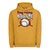Pigment Peanut Butter busy raising ballers baseball Urban Hoodie - texasbilliewilder