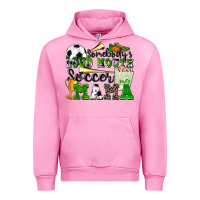 Fuchsia Pink somebody's loud mouth soccer mama Urban Hoodie - Zillion Design Studio