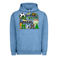 Pigment Pebble Blue somebody's loud mouth soccer mama Urban Hoodie - Zillion Design Studio