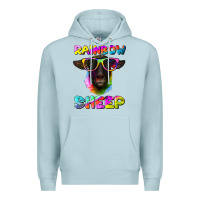 Blue Mist rainbow sheep suffolk sheep Premium Hoodie - RanaPortraitStore