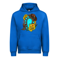 Cobalt western turquoise gemstone Urban Hoodie - Zillion Design Studio