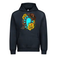 Navy western turquoise gemstone Urban Hoodie - Zillion Design Studio