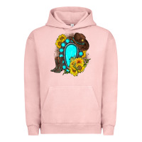 Pigment Salmon western turquoise gemstone Urban Hoodie - Zillion Design Studio