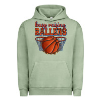 Pigment Oil Green busy raising ballers basketball Urban Hoodie - texasbilliewilder