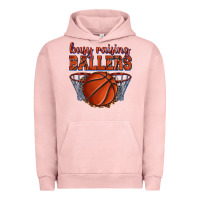 Pigment Salmon busy raising ballers basketball Urban Hoodie - texasbilliewilder