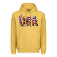 Antique Gold usa 4th of july bw Premium Hoodie - texasbilliewilder