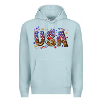 Blue Mist usa 4th of july bw Premium Hoodie - texasbilliewilder