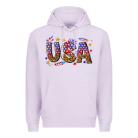 Lilac usa 4th of july bw Premium Hoodie - texasbilliewilder