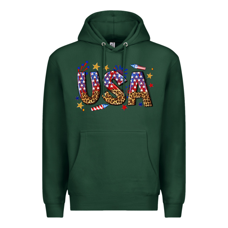 Usa 4th Of July Bw Premium Hoodie by texasbilliewilder | Teevron