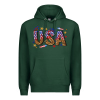 Sports Green usa 4th of july bw Premium Hoodie - texasbilliewilder