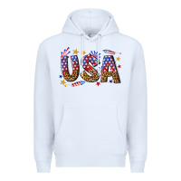 White usa 4th of july bw Premium Hoodie - texasbilliewilder