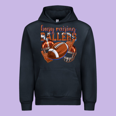 Urban Hoodie busy raising ballers football