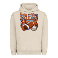 Pigment French Oak busy raising ballers football Urban Hoodie - texasbilliewilder