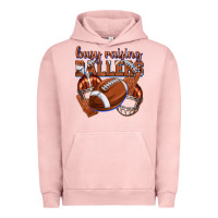 Pigment Salmon busy raising ballers football Urban Hoodie - texasbilliewilder