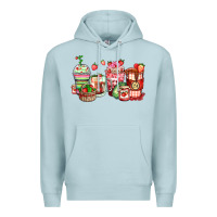 Blue Mist strawberry farm fresh coffee cups Premium Hoodie - Zillion Design Studio