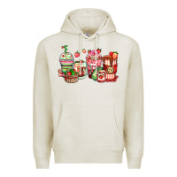 Oatmeal Heather strawberry farm fresh coffee cups Premium Hoodie - Zillion Design Studio