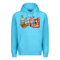 Ocean Blue strawberry farm fresh coffee cups Premium Hoodie - Zillion Design Studio