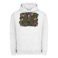 Pigment Lunar Rock Mardi Gras Fleur De Lis Urban Hoodie - RanaPortraitStore