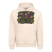 Sandshell Mardi Gras Fleur De Lis Urban Hoodie - RanaPortraitStore