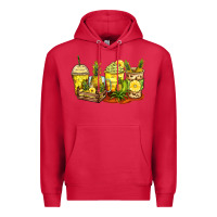 Cardinal pineapple farm fresh coffee cups Premium Hoodie - Zillion Design Studio