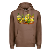 Chestnut pineapple farm fresh coffee cups Premium Hoodie - Zillion Design Studio