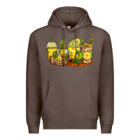 Coffee pineapple farm fresh coffee cups Premium Hoodie - Zillion Design Studio