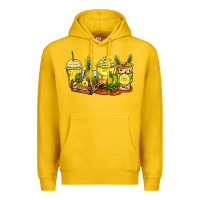 Lemon pineapple farm fresh coffee cups Premium Hoodie - Zillion Design Studio