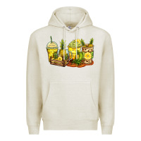 Oatmeal Heather pineapple farm fresh coffee cups Premium Hoodie - Zillion Design Studio