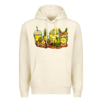 Sandshell pineapple farm fresh coffee cups Premium Hoodie - Zillion Design Studio