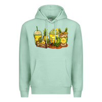 Seafoam pineapple farm fresh coffee cups Premium Hoodie - Zillion Design Studio