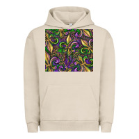 Pigment French Oak mardi gras fleur de lis Urban Hoodie - RanaPortraitStore