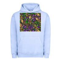 Pigment Grape Ice mardi gras fleur de lis Urban Hoodie - RanaPortraitStore