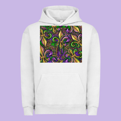 Urban Hoodie mardi gras fleur de lis