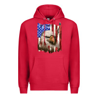 Cardinal usa flag with eagle head Premium Hoodie - texasbilliewilder