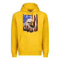 Lemon usa flag with eagle head Premium Hoodie - texasbilliewilder