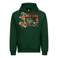 Forest Green refuse to sink Urban Hoodie - Zillion Design Studio