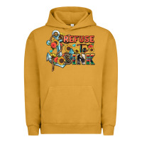 Pigment Peanut Butter refuse to sink Urban Hoodie - Zillion Design Studio