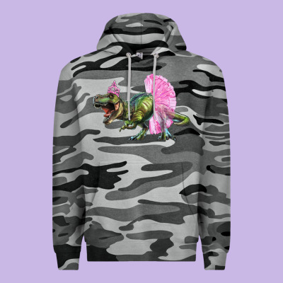 Balerina T Rex Dinosaur With Tutu Premium Hoodie Designed By Ranaportraitstore