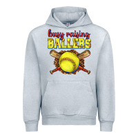 Heather Grey busy raising ballers softball Urban Hoodie - texasbilliewilder
