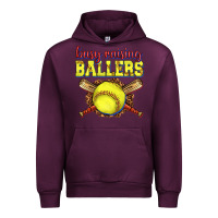 Mauve Wine busy raising ballers softball Urban Hoodie - texasbilliewilder