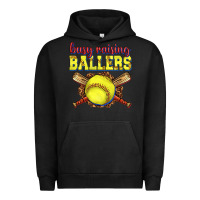 Pigment Black busy raising ballers softball Urban Hoodie - texasbilliewilder