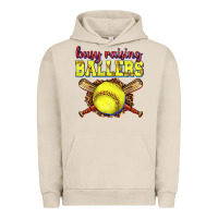 Pigment French Oak busy raising ballers softball Urban Hoodie - texasbilliewilder