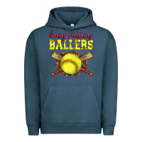 Pigment Midnight Navy busy raising ballers softball Urban Hoodie - texasbilliewilder