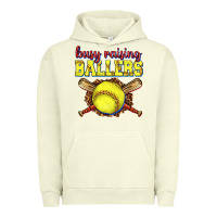 Pigment Pistachio busy raising ballers softball Urban Hoodie - texasbilliewilder