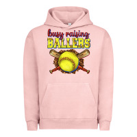 Pigment Salmon busy raising ballers softball Urban Hoodie - texasbilliewilder
