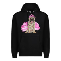 Black balerina pug with tutu Premium Hoodie - RanaPortraitStore