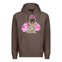 Coffee balerina pug with tutu Premium Hoodie - RanaPortraitStore